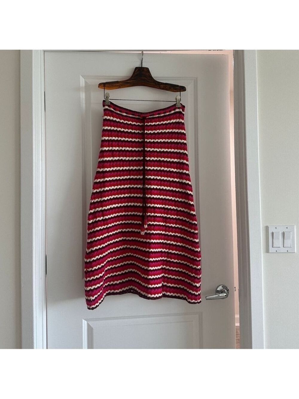 Farm Rio Colorful Stripes Crochet Skirt - Picture 4 of 8